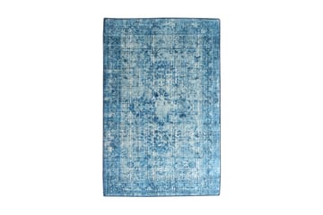 Hannabel Tæppe 120x180 cm - Blå/Velour - Tekstiler - Tæpper - Moderne tæppe - Mønstrede tæpper