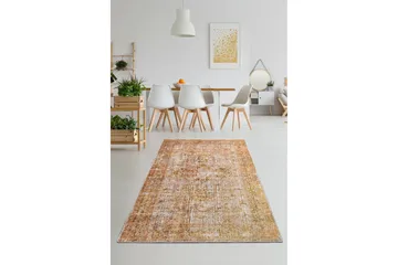 Hannabel Tæppe 140x190 cm - Sennep/Velour - Tekstiler - Tæpper - Moderne tæppe - Mønstrede tæpper