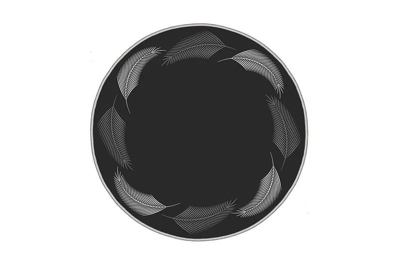 Homefesto Tæppe 100 cm Rund, Multifarvet