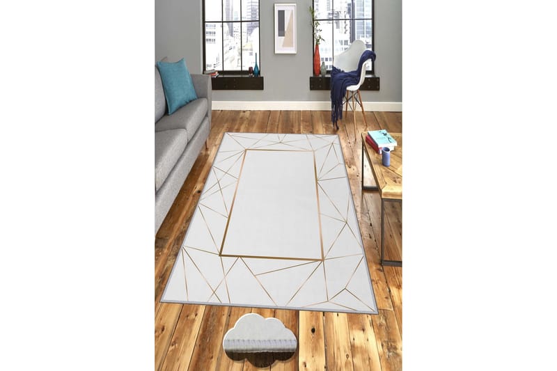 Homefesto Tæppe 100x150 cm - Multifarvet - Tekstiler - Tæpper - Moderne tæppe - Mønstrede tæpper