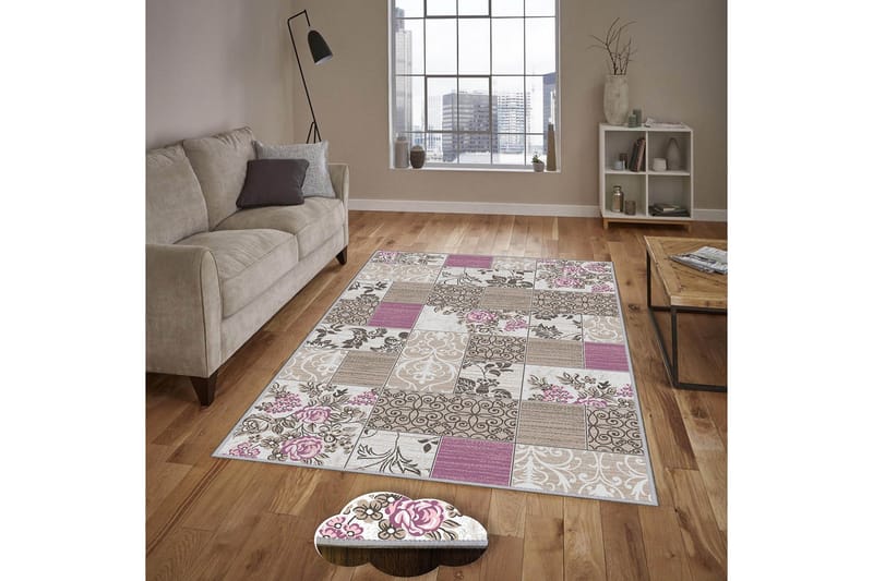 Homefesto Tæppe 100x150 cm, Multifarvet