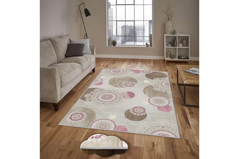 Homefesto Tæppe 100x200 cm, Multifarvet