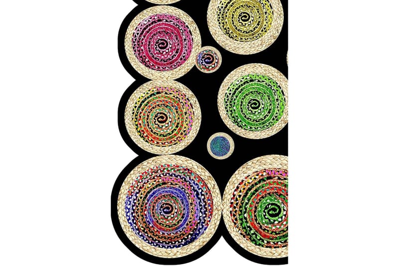 Homefesto Tæppe 100x300 cm - Multifarvet - Tekstiler - Tæpper - Moderne tæppe - Mønstrede tæpper