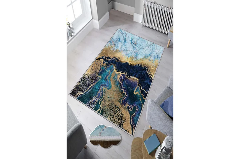 Homefesto Tæppe 100x300 cm - Multifarvet - Tekstiler - Tæpper - Moderne tæppe - Mønstrede tæpper