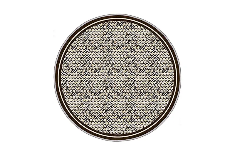 Homefesto Tæppe 110 cm Rund, Multifarvet