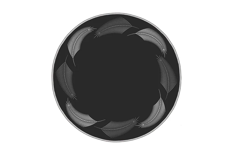 Homefesto Tæppe 110 cm Rund, Multifarvet