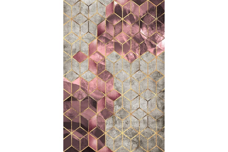 Homefesto Tæppe 140x220 cm - Multifarvet - Wiltontæpper - Mønstrede tæpper