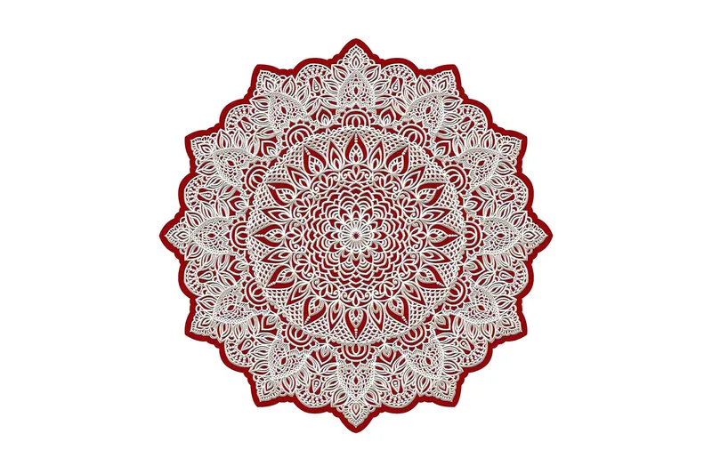 Homefesto Tæppe 60 cm Rund, Multifarvet