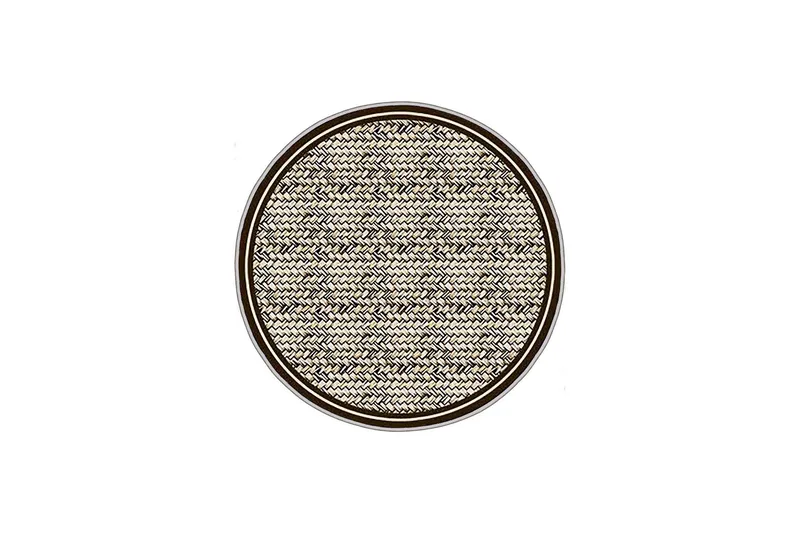 Homefesto Tæppe 70 cm Rund, Multifarvet