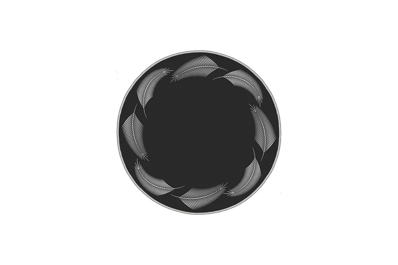 Homefesto Tæppe 80 cm Rund, Multifarvet