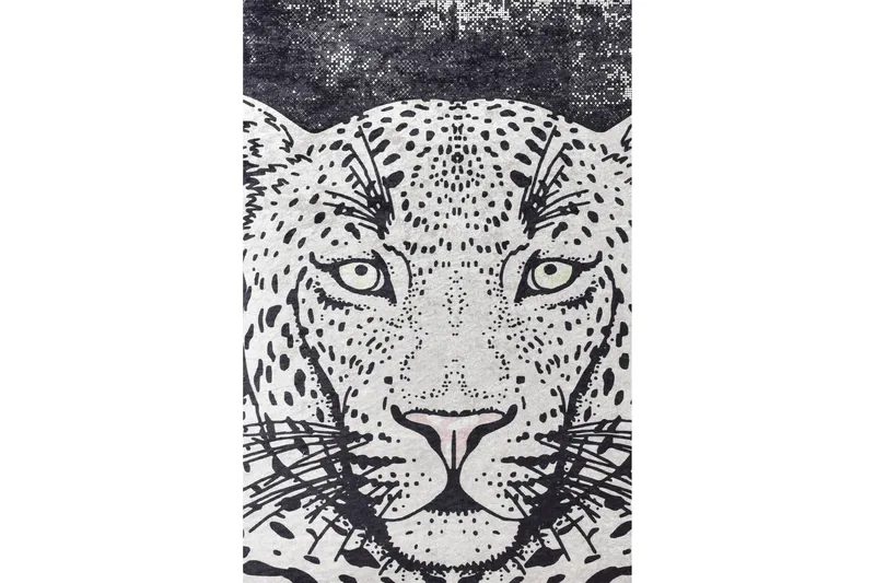 Kambuku Tæppe 140x190 cm, Sort/Velour