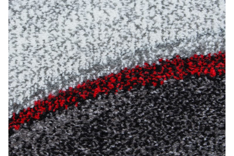 Kontrolleret Volante Friezetæppe 80x150 - Rød - Wiltontæpper - Mønstrede tæpper