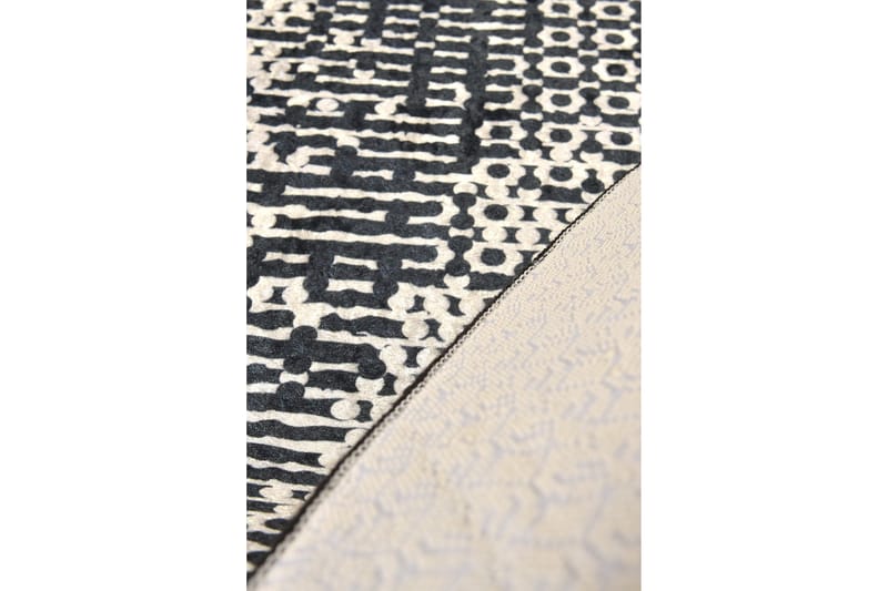 Kosmikoa Tæppe Rund 100 cm - Flerfarvet/Velour - Tekstiler - Tæpper - Moderne tæppe - Mønstrede tæpper