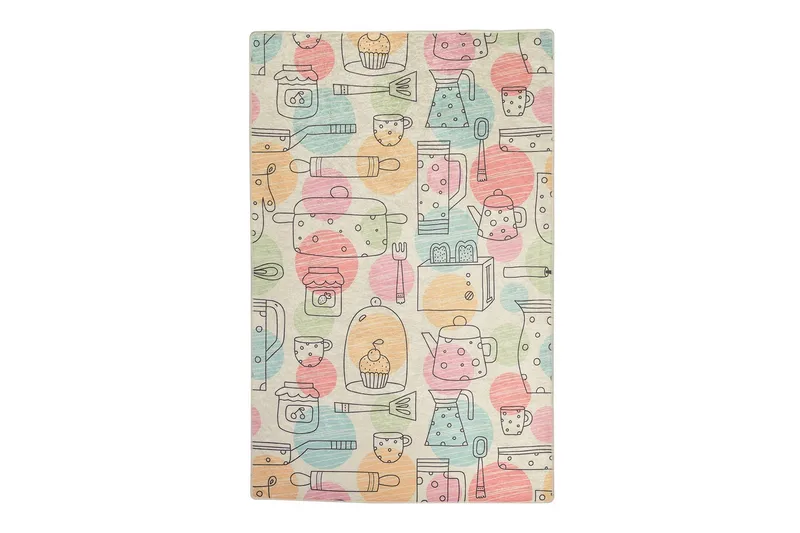 Lanworthe Tæppe 120x180 cm, Flerfarvet/Velour