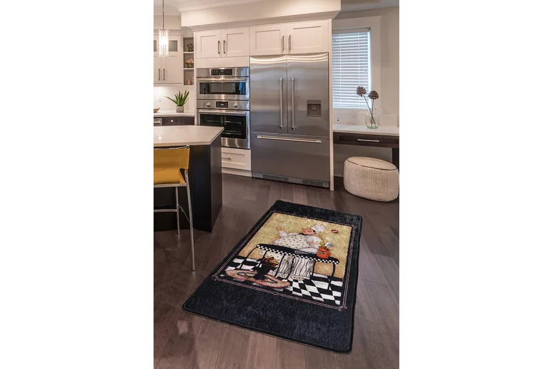 Latief Tæppe 120x180 cm - Flerfarvet/Velour - Tekstiler - Tæpper - Moderne tæppe - Mønstrede tæpper