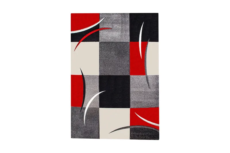 London Friezetæppe 200x290, Rød