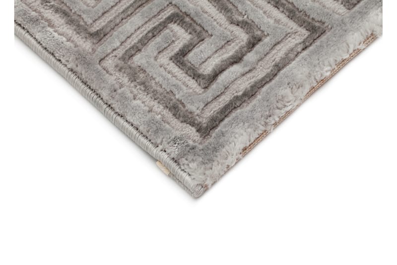 Lyngen Versace Tæppe 133x190 cm - Grå - Wiltontæpper - Mønstrede tæpper