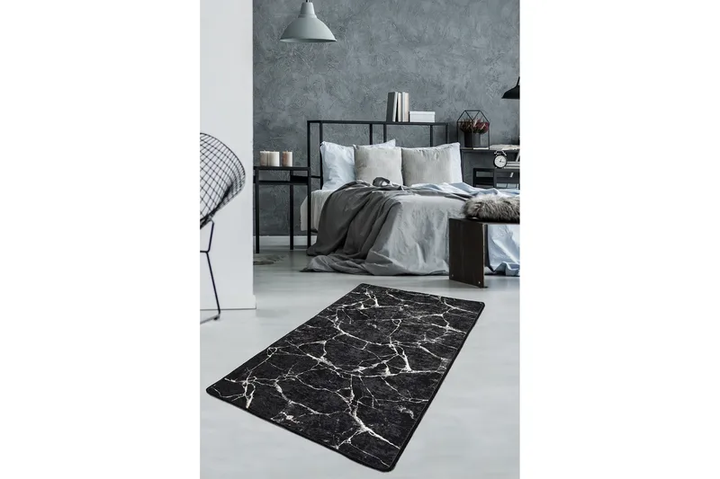 Marmuras Tæppe 140x190 cm, Flerfarvet/Velour