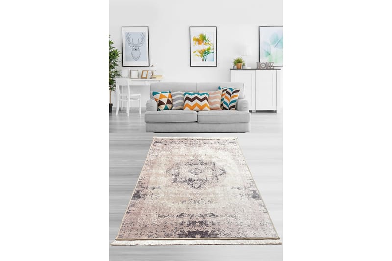 Mehana Tæppe 120x180 cm - Flerfarvet/Velour - Tekstiler - Tæpper - Moderne tæppe - Mønstrede tæpper