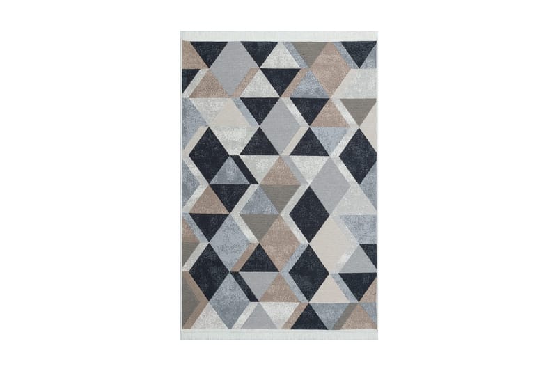 Mihriban Tæppe 120x180 cm, Beige/Sort/Hvid/Bomuld