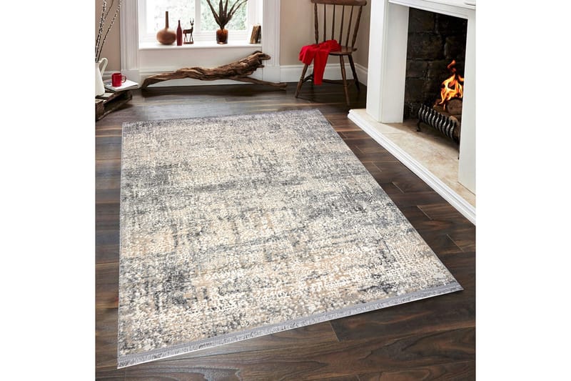 Naveena Wilton-tæppe 140x200 cm Rektangulært - Grå/Beige/Creme - Tekstiler - Tæpper - Moderne tæppe - Mønstrede tæpper