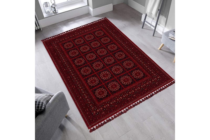 Noritoshi Wilton-tæppe 160x230 cm Rektangulær, Rød