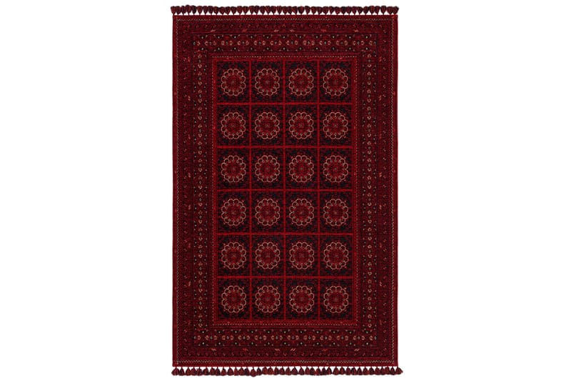 Noritoshi Wilton-tæppe 160x230 cm Rektangulær - Rød - Tekstiler - Tæpper - Moderne tæppe - Mønstrede tæpper