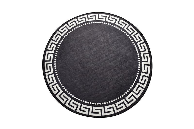 Orbarthe Tæppe Rund 100 cm, Flerfarvet/Velour