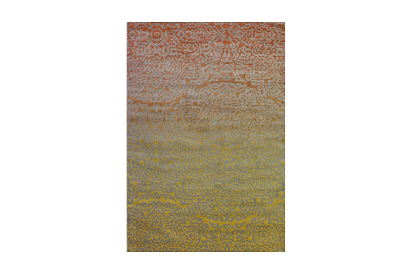 Pierre Cardin Tæppe diamond 160x230 - Grå / orange - Mønstrede tæpper - Wiltontæpper