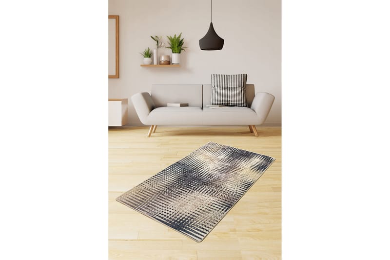 Samruna Tæppe 120x180 cm - Flerfarvet/Velour - Tekstiler - Tæpper - Moderne tæppe - Mønstrede tæpper