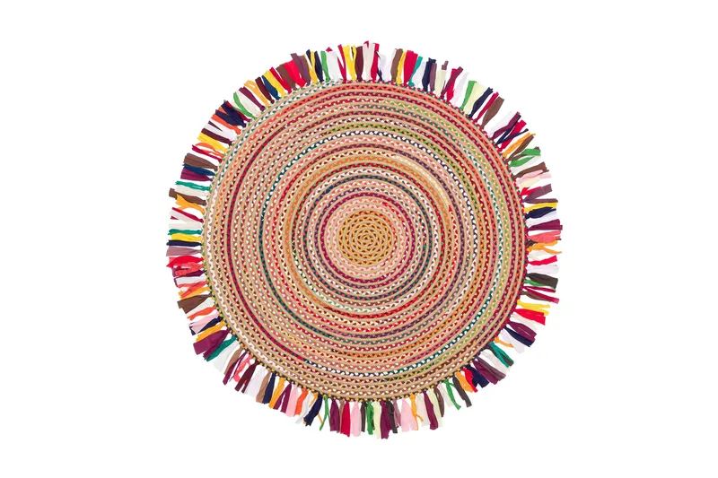 Saroshe Tæppe 120x120 cm, Flerfarvet