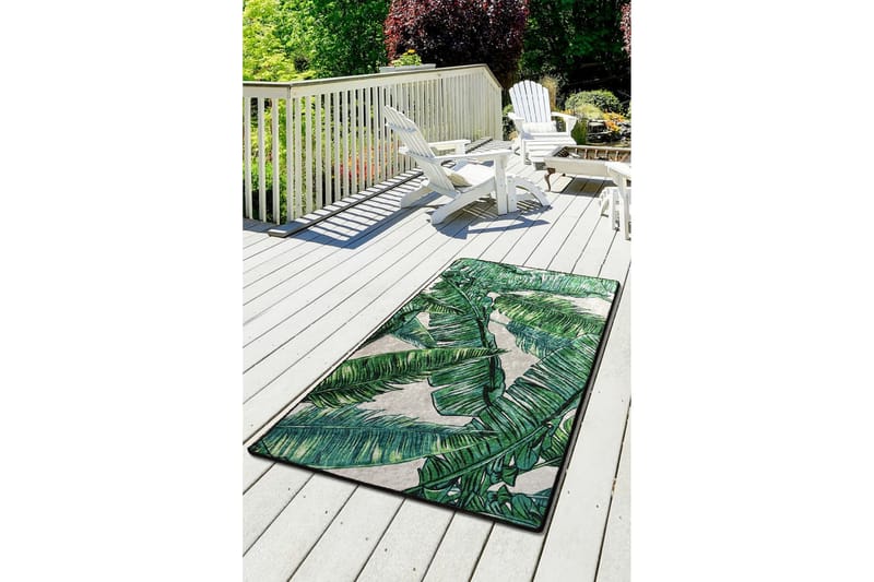 Saziye Tæppe 120x180 cm, Grøn/Velour