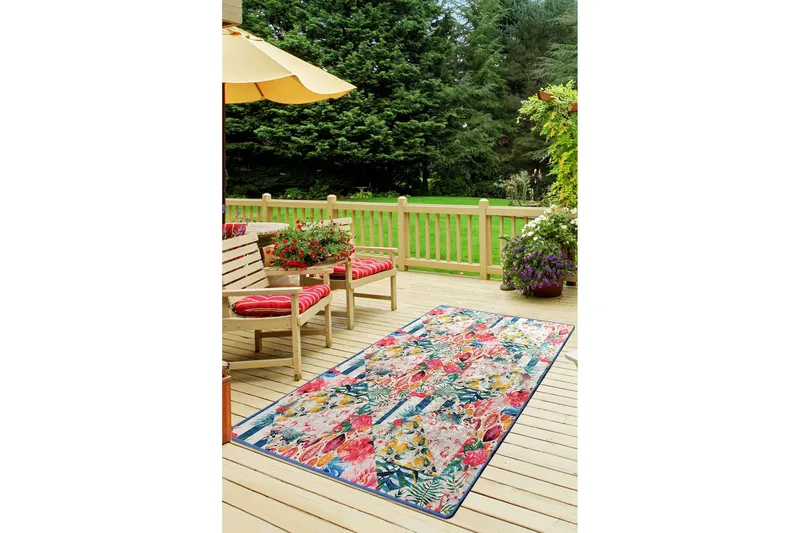 Sezgin Tæppe 120x180 cm, Lyserød/Velour