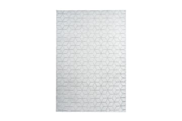 Skeardpat tæppe Hvid / Grå Blå 120x160 cm