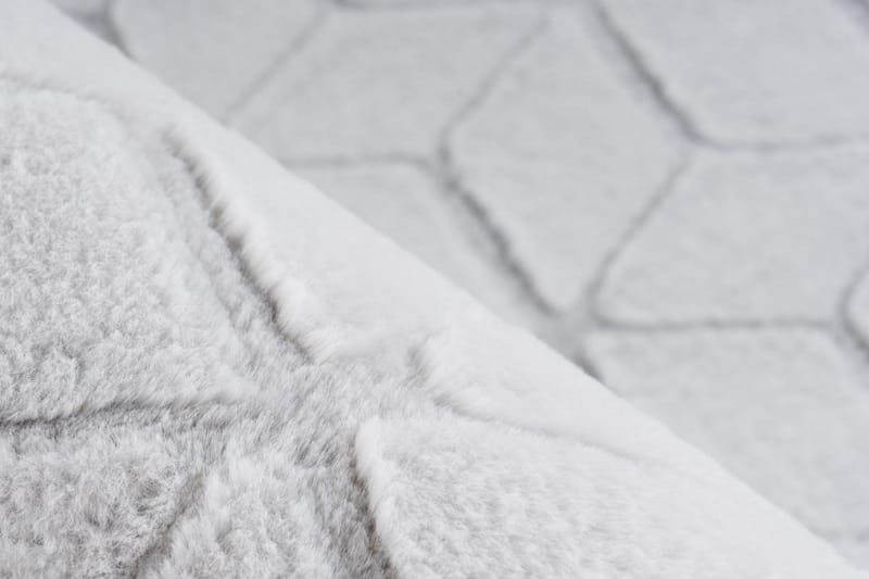 Skeardpat tæppe Hvid / Grå Blå 120x160 cm - Wiltontæpper - Mønstrede tæpper