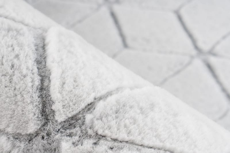 Skeardpat tæppe ryti hvid / antracit 120x160 cm - Wiltontæpper - Mønstrede tæpper