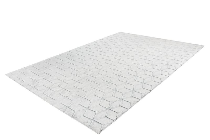 Skeardpat tæppe ryti hvid / antracit 120x160 cm - Wiltontæpper - Mønstrede tæpper