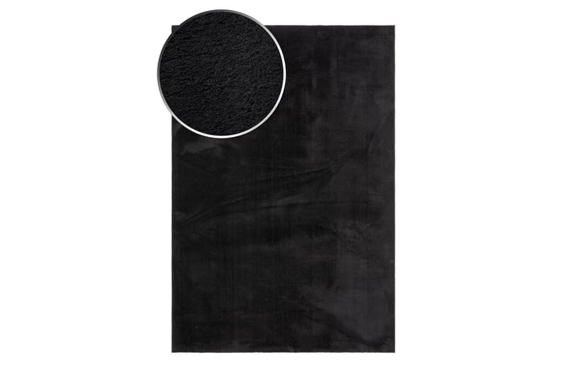 Soft Wilton-tæppe 140x200 cm - Sort - Tekstiler - Tæpper - Moderne tæppe - Mønstrede tæpper