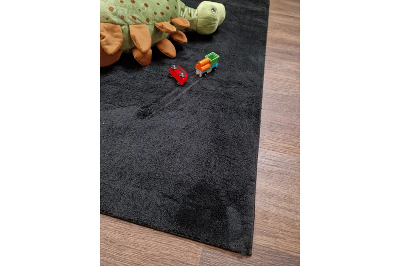 Soft Wilton-tæppe 160x230 cm - Sort - Tekstiler - Tæpper - Moderne tæppe - Mønstrede tæpper