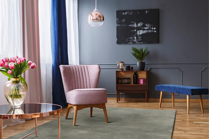 Soft Wilton-tæppe 200x290 cm - Grøn - Tekstiler - Tæpper - Moderne tæppe - Mønstrede tæpper