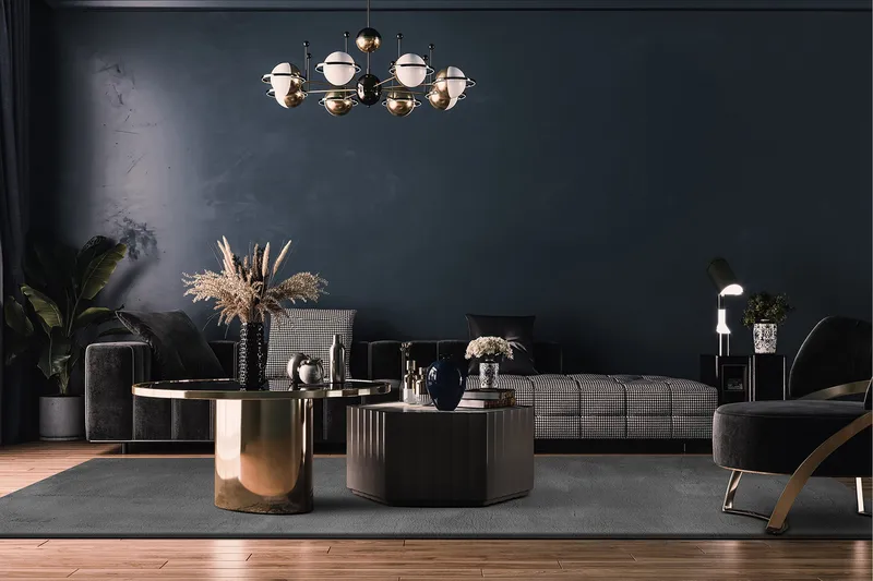 Soft Wilton-tæppe 200x290 cm - Grafitgrå - Tekstiler - Tæpper - Moderne tæppe - Mønstrede tæpper