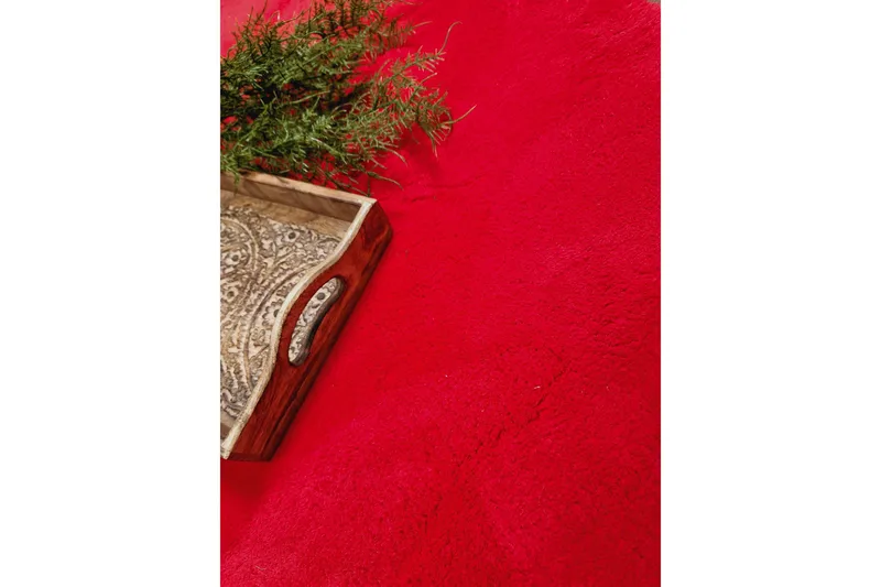 Soft Wilton-tæppe 200x290 cm - Rød - Tekstiler - Tæpper - Moderne tæppe - Mønstrede tæpper