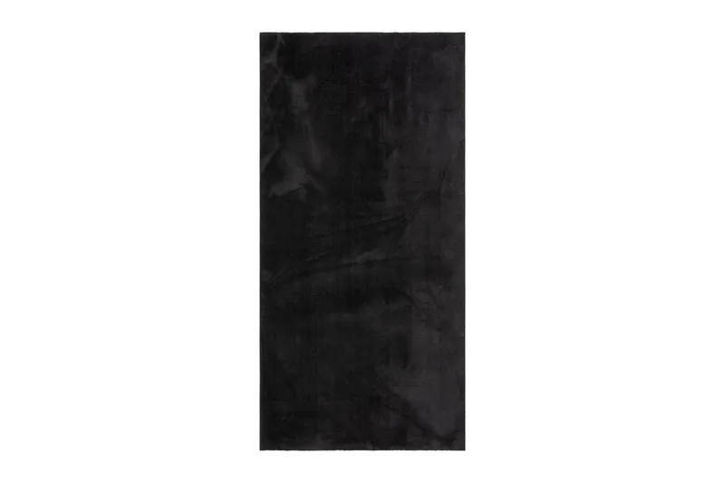 Soft Wilton-tæppe 80x150 cm - Sort - Tekstiler - Tæpper - Moderne tæppe - Mønstrede tæpper