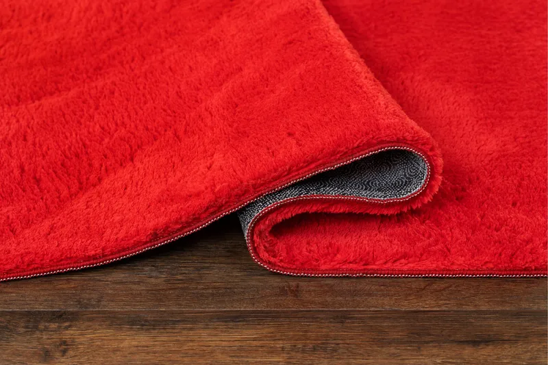 Soft Wilton-tæppe 80x230 cm - Rød - Tekstiler - Tæpper - Moderne tæppe - Mønstrede tæpper