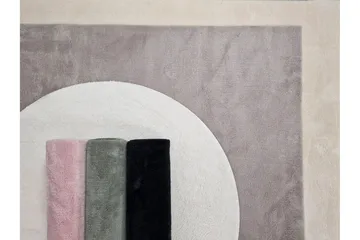 Soft Wilton-tæppe Rundt 120 cm - Grøn - Tekstiler - Tæpper - Moderne tæppe - Mønstrede tæpper