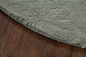 Soft Wilton-tæppe Rundt 120 cm - Grøn - Tekstiler - Tæpper - Moderne tæppe - Mønstrede tæpper