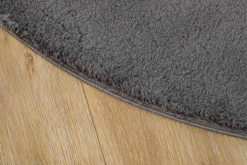 Soft Wilton-tæppe Rundt 200 cm - Grafitgrå - Tekstiler - Tæpper - Moderne tæppe - Mønstrede tæpper