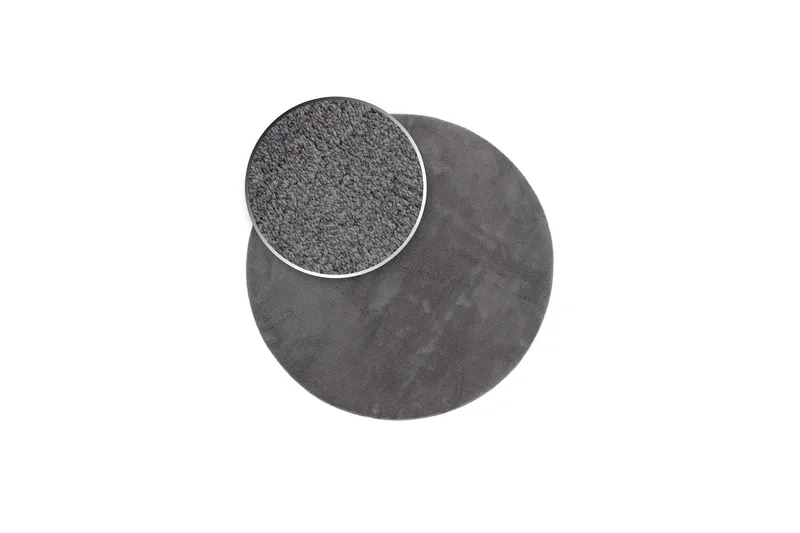 Soft Wilton-tæppe Rundt 200 cm - Grafitgrå - Tekstiler - Tæpper - Moderne tæppe - Mønstrede tæpper