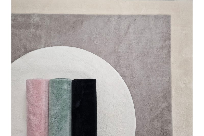 Soft Wilton-tæppe Rundt 200 cm - Hvid - Tekstiler - Tæpper - Moderne tæppe - Mønstrede tæpper