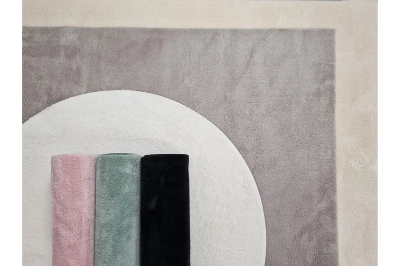 Soft Wilton-tæppe Rundt 200 cm - Natur - Tekstiler - Tæpper - Moderne tæppe - Mønstrede tæpper